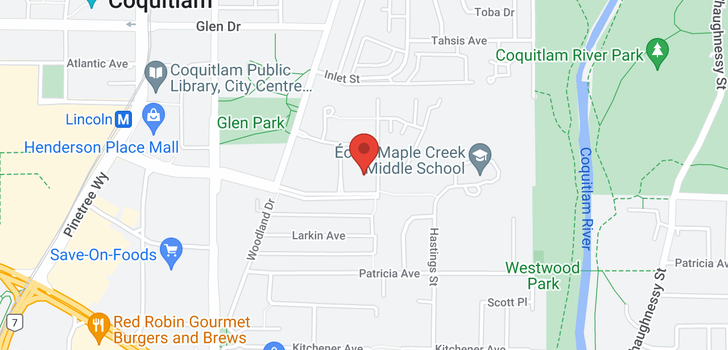 map of 213 3105 LINCOLN AVENUE